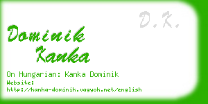 dominik kanka business card